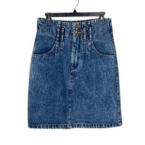 Vintage FRAGILE High Waist Denim Skirt size 7